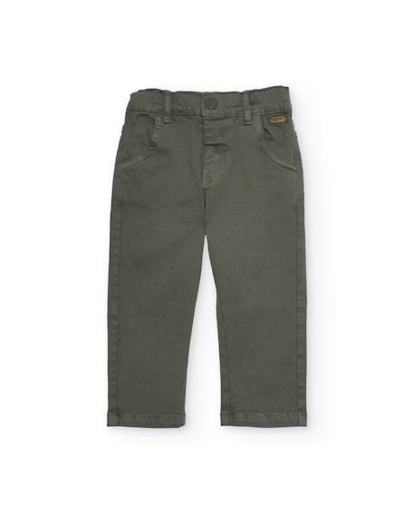 Pantalon pour garçon en tissu avec taille à ajustement intérieur  - vertbaudet enfant