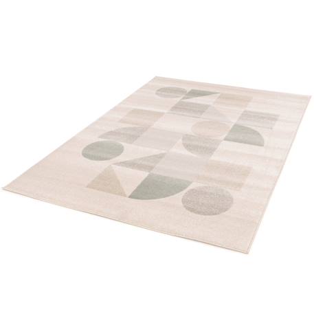 Tapis géométrique doux et confortable modul Vert naturel 6 - vertbaudet enfant 