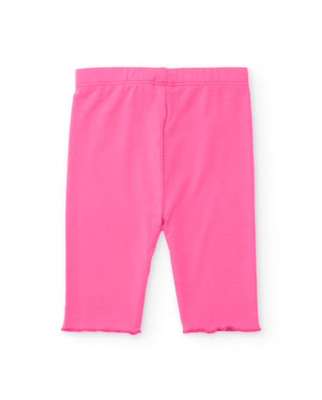 Legging fille en maille avec motif brodé Rose 2 - vertbaudet enfant 