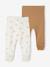 Lot de 2 pantalons naissance à pieds cappuccino 1 - vertbaudet enfant 