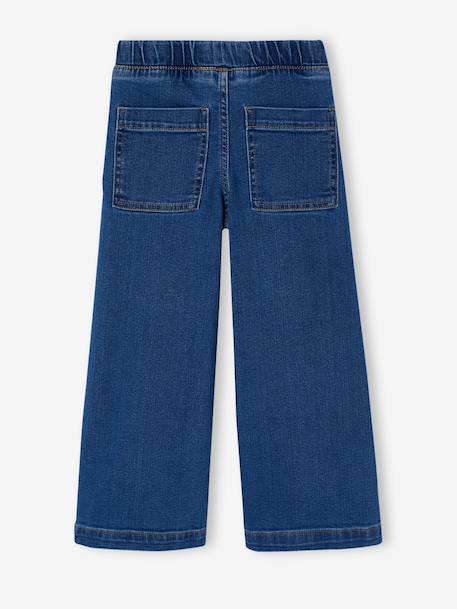 Jean tregging fille large bleu clair+bleu foncé+bleu moyen+denim gris 8 - vertbaudet enfant 