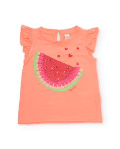 -T-shirt fille en maille avec détails brillants