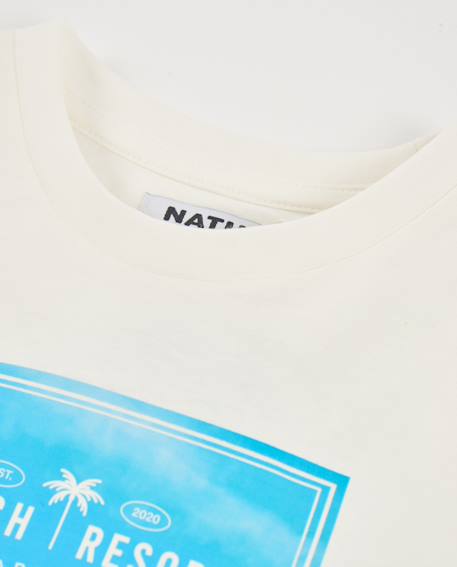 T-shirt garçon en maille avec imprimé photo Blanc 3 - vertbaudet enfant 
