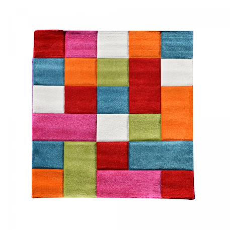 Tapis chambre tissé motif voiture lyn8 kidcar Multicolore 4 - vertbaudet enfant 