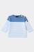 Marinière bébé - coton épais Blanc/ placid blue/ federa 1 - vertbaudet enfant 