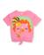 T-shirt fille en maille avec nœud sur le devant Rose 1 - vertbaudet enfant 
