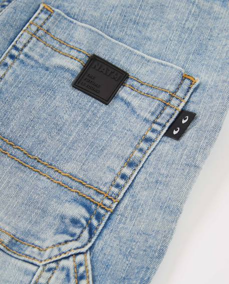 Pantalon garçon en toile et denim Bleu 4 - vertbaudet enfant 