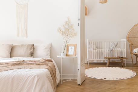 Tapis rond tout doux enfant dots Beige sable 2 - vertbaudet enfant 