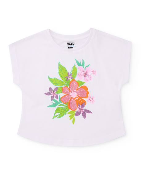 Fille-T-shirt, sous-pull-T-shirt fille en maille avec finition brillante