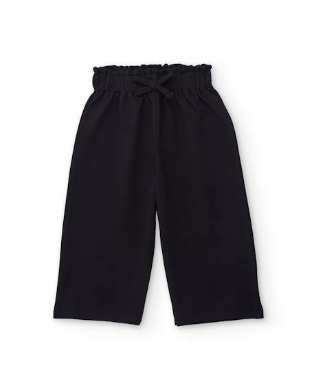 Bébé-Pantalon en maille pour fille avec taille élastiquée