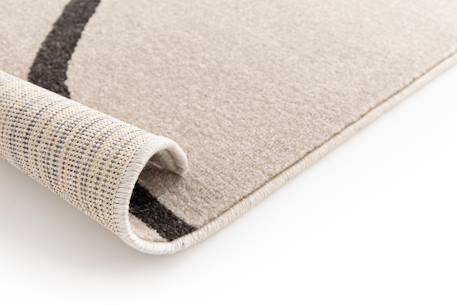 Tapis géométrique doux et confortable bilbao Beige sable+Vert naturel 3 - vertbaudet enfant 