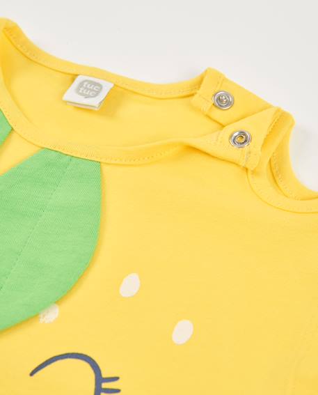 T-shirt fille en maille avec épaules ajourées Jaune 3 - vertbaudet enfant 