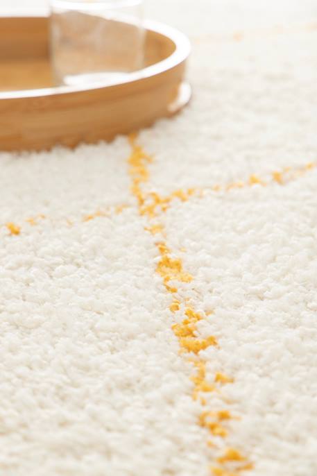 Tapis épais à franges doux et raffiné nile Beige sable+Brun naturel 3 - vertbaudet enfant 