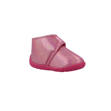 Chaussons fille modèle teddy Bleu 800+Rose 150 11 - vertbaudet enfant 