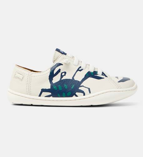 Baskets garçon cuir PEU CAMI Blanc naturel 1 1 - vertbaudet enfant 