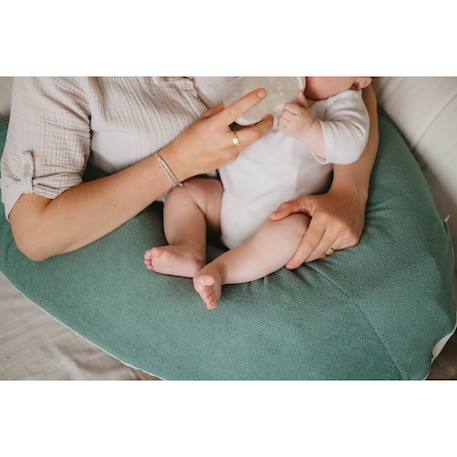 Coussin d'allaitement et de grossesse 3en1 multirelax éponge vert pois Blanc 3 - vertbaudet enfant 