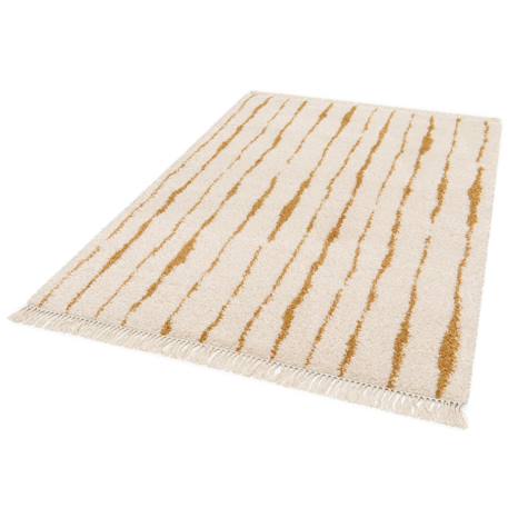 Tapis épais à franges doux et raffiné brancusi Jaune naturel 5 - vertbaudet enfant 