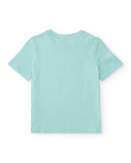 T-shirt garçon en maille au design urbain Bleu 3 - vertbaudet enfant 