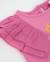 T-shirt pour fille en maille avec volant sur le côté Rose 4 - vertbaudet enfant 