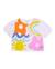 T-shirt pour fille en maille avec manches froncées Blanc 1 - vertbaudet enfant 