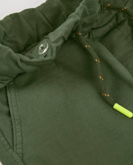 Pantalon garçon en maille avec poches cargo Vert 3 - vertbaudet enfant 