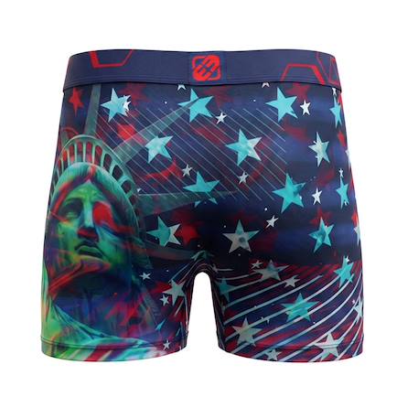 Boxer garçon Statue de la liberté Bleu 2 - vertbaudet enfant 