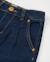 Pantalon fille uni en tissu denim Bleu 4 - vertbaudet enfant 