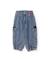 Pantalon fille en tissu avec taille élastiquée Bleu 2 - vertbaudet enfant 