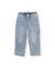 Pantalon garçon en toile et denim Bleu 1 - vertbaudet enfant 