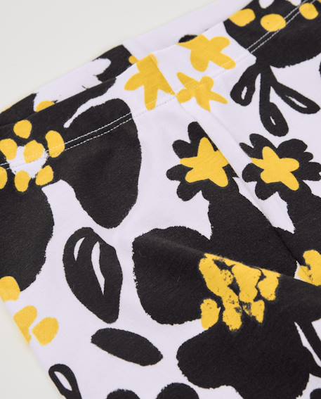 Legging en maille pour fille avec imprimé intégral Noir 3 - vertbaudet enfant 