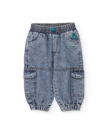 Pantalon garçon en denim Bleu 1 - vertbaudet enfant 