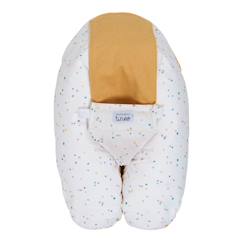 Puériculture-Coussin d'allaitement et de grossesse 3en1 multirelax éponge jaune pois