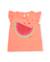 T-shirt fille en maille avec détails brillants Orange 1 - vertbaudet enfant 