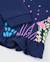 Sweat-shirt fille en maille avec volant au bas Bleu 4 - vertbaudet enfant 