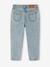 Jean fille mom brodé fleurs bleu+bleu clair+bleu moyen 4 - vertbaudet enfant 