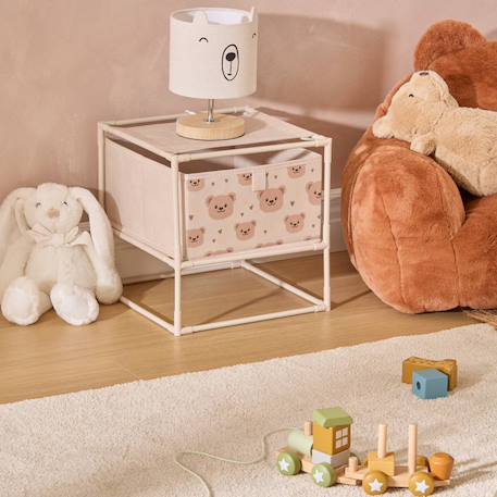 Table de chevet enfant 1 tiroir ourson - tissa Beige 4 - vertbaudet enfant 