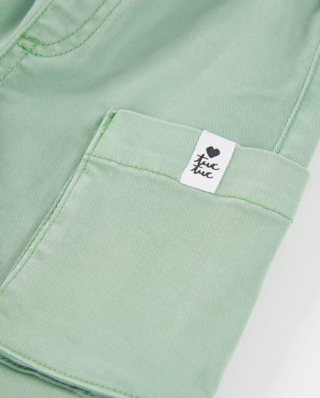Pantalon fille style cargo Vert 4 - vertbaudet enfant 