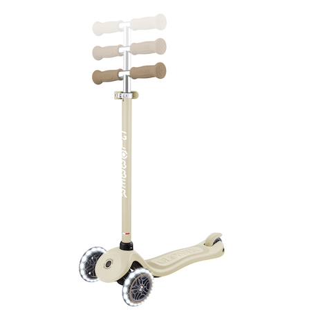 Trottinette enfant avec roues lumineuses, de 3 à 7 ans, Primo Lights signature Taupe+Vert sauge 4 - vertbaudet enfant 