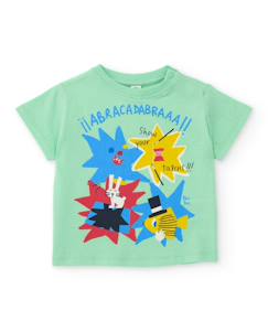 T-shirt garçon en maille avec imprimé dynamique  - vertbaudet enfant