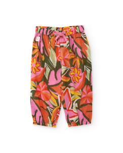 -Pantalon fille en tissu léger