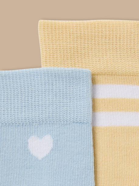 Lot de 2 paires de chaussettes fille Bleu pastel 2 - vertbaudet enfant 
