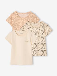 Lot de 3 T-shirts manches courtes fille  - vertbaudet enfant
