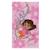 Drap de plage et de bain imprimé 100% coton, dora flower Rose 1 - vertbaudet enfant 