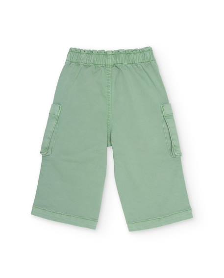 Pantalon fille style cargo Vert 2 - vertbaudet enfant 