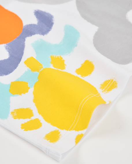 T-shirt pour fille en maille avec manches froncées Blanc 4 - vertbaudet enfant 
