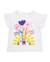T-shirt pour fille en maille avec volants aux manches Blanc 1 - vertbaudet enfant 