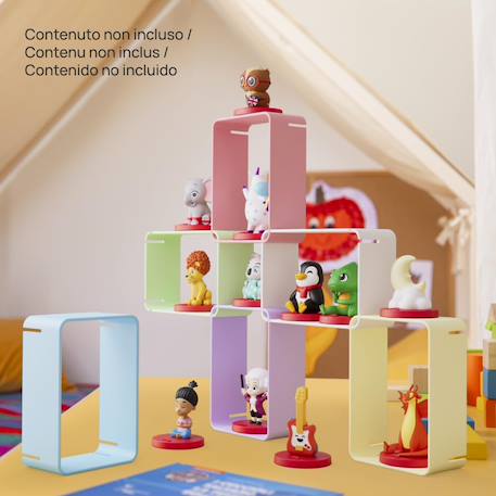 Présentoir cubeee - rangez et exposez les personnages sonores de faba MULTICOLORE 3 - vertbaudet enfant 
