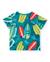 T-shirt garçon en maille avec imprimé de planches de surf Bleu 2 - vertbaudet enfant 