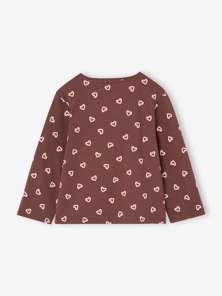 Lot de 3 t-shirts fille fantaisie manches longues anthracite+bleu grisé+corail+écru+indigo+mauve+rose 26 - vertbaudet enfant 