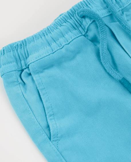 Pantalon garçon avec taille élastiquée et cordon ajustable Bleu 3 - vertbaudet enfant 